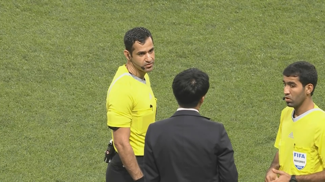  賈西姆執(zhí)法亞冠海港客戰(zhàn)神戶勝利船，此前主哨國足0-7日本
