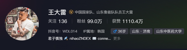  事出突然？泰山賽前幾小時亞冠退賽，王大雷社媒IP還顯示在韓國