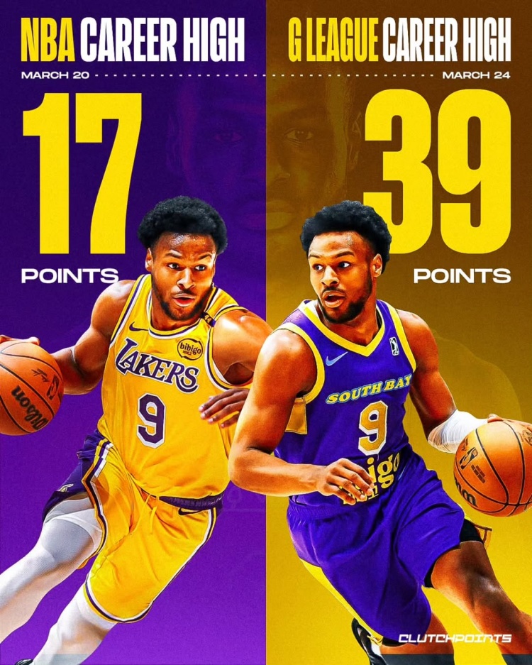  在進步！布朗尼一周內先后創(chuàng)下個人NBA和G聯盟單場得分新紀錄