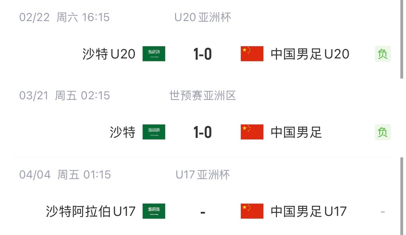  國(guó)字號(hào)三遇沙特！國(guó)少U17亞洲杯首戰(zhàn)對(duì)陣沙特，此前國(guó)足&國(guó)青均負(fù)