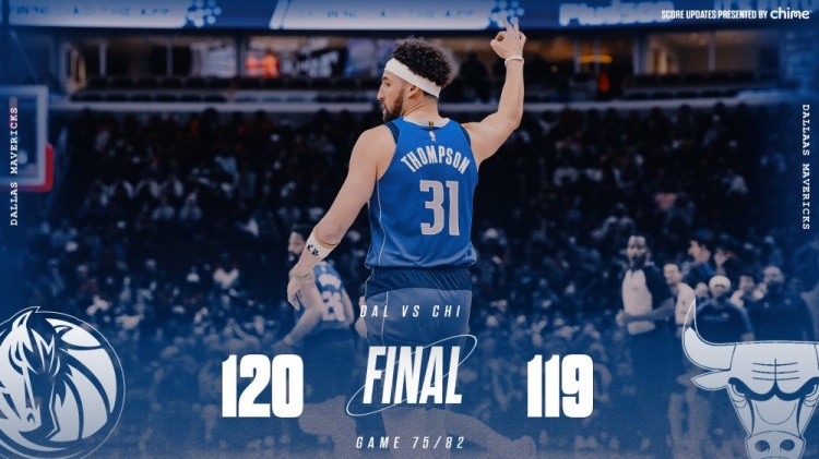  險勝公牛！獨(dú)行俠官方曬贏球海報 克萊成為封面人物